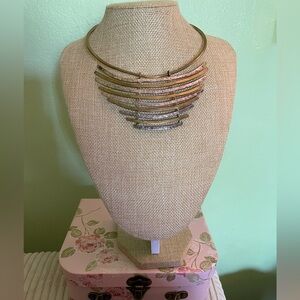 Elegant Gold and Silver Necklace